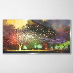Skleneny obraz Abstrakcie strom mraky