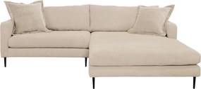 XXXLutz ROHOVÁ SEDAČKA, textil, krémová P & B - Sedačky - 002330003404