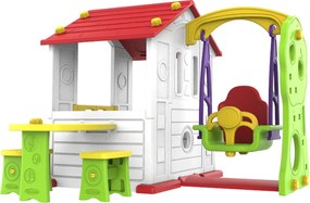 Ramiz Záhradný domček 3 v 1 pre deti Červená strecha