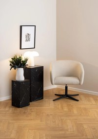 Otočné lounge křeslo Ramsey krémové