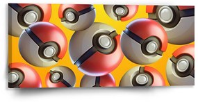 Sablio Obraz Pokemon ball Pattern - 110x50 cm