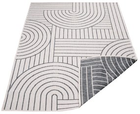 Dekorstudio Obojstranný koberec na terasu DuoRug 5842 - sivý Rozmer koberca: 200x290cm