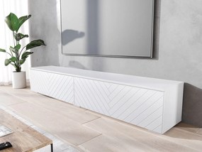 TV stolík/skrinka Dlone 180 MDF, Farby: čierny grafit / dub wotan, Osvetlenie: bez osvetlenia