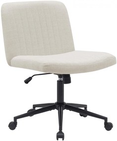 Design-Shop Kancelářská stolička Kingman látka - Krémová