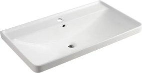 Mereo, Mereo Siena, kúpeľňová skrinka s keramickým umývadlom 101 cm, biela lesk, MER-CN4121