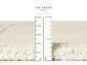 Ted Baker, Kusový koberec Ted Baker Kensington 106399 Creme kruh, 200x200, biela, kancelária