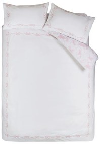 Biele obliečky na dvojlôžko 200x200 cm Bow Embroidery – Catherine Lansfield