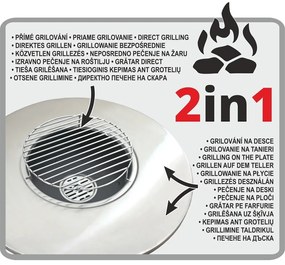 Gril na drevené uhlie ø 58,5 cm Plancha Moon – Cattara
