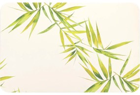TENDANCE Predložka do kúpeľne Sofer Aiko, 39x60 cm, biela/zelená