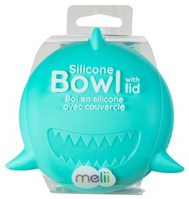 Silikónová škatuľka na desiatu s viečkom Žralok - 350 ml