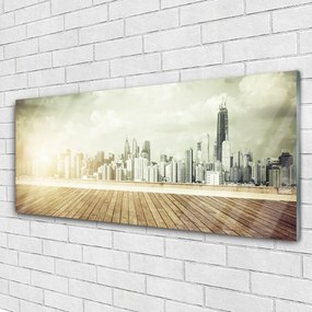 Obraz plexi Mesto new york paneláky 125x50 cm