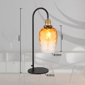Globo 15786T - Stolná lampa SALVY 1xE27/60W/230V oranžová