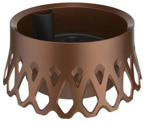 Kvetináč na hrob UH o300mm ROSETA bronz. výška 155mm samozavlažovací misa KLC