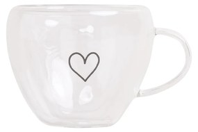 Eulenschnitt Sklenený hrnček na espresso Heart 50 ml