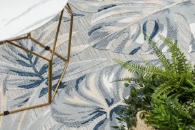 Koberec štrukturálny BOTANIC 65265 Listy Monstera - sivý
