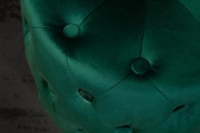 Taburetka moderná baroková 35cm zelené zlato