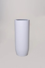 Kvetináč SOLERIO, výška 80 cm, sklolaminát, biely