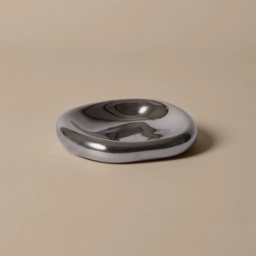 Ferm Living Keramická miska Bellure Silver