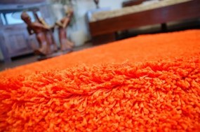 Kusový koberec SHAGGY Izebelie 5cm oranžový