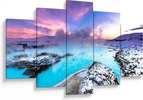 Obraz - Modrá lagúna na Islande (150x105 cm)