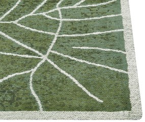 Bavlnený koberec 200 x 300 cm zelený SARMIN Beliani