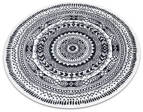 Okrúhly koberec FUN Napkin obrúsok - krém Veľkosť: kruh 120 cm