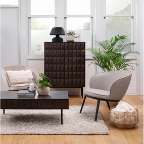 Tmavohnedá skrinka 90x130 cm Latina – Unique Furniture