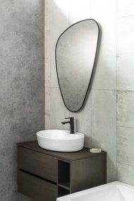 Sapho Sapho, ELENA LED podsvietené zrkadlo 20W, 68x96cm, čierna mat, 30574CI