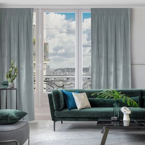 ZATEMŇOVACÍ ZÁVES NA PÁSKE ROSA 135X300 CM STRIEBORNÁ