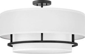 Hinkley HK-GRAHAM-L-BK - Prisadený luster GRAHAM 4xE14/40W/230V čierna