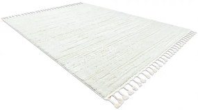 Koberec SEVILLA AC53B pruhy biely, Maroko, Shaggy