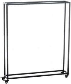 Stojan na drevo Hetta 25x100x150 cm, čierna