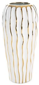 Váza SAVANA2 01 biela / zlatá