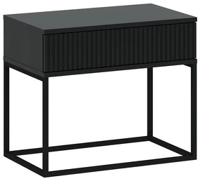 Nočný stolík 1S nízky-60 bez rukovätí antracit