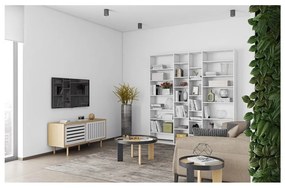 Biela knižnica 214x224 cm Valsa – TemaHome