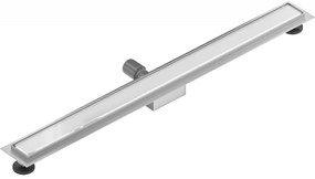 Mexen Flat nerezový sprchový žľab 100 cm vzor biele sklo, 1027100-15