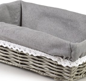 Košík WILL 28x18x9 cm sivý