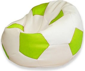 Sedací vak futbalová lopta XXL TiaHome - bielo limetková