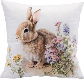 Sada 2 ks obliečok na vankúšiky ZAJAČCI V TRÁVE 40 x 40 cm