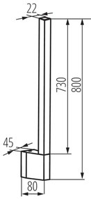 Kanlux 38892- LED Vonkajšie nástenné svietidlo YALTE LED/10W/230V 4000K IP54 čierna