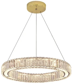 Toolight Toolight, LED závesné svietidlo 24W 4000lm APP1079-CP, zlatá, OSW-08891