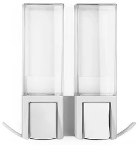 Dávkovač mydla Compactor Edge, 2 x 500 ml, biela