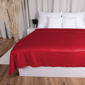 Biante Zamatový prehoz na posteľ Velvet Prémium SVP-038 Sýto červený 160x220 cm