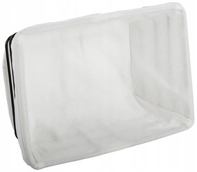 Verk 27210 Košík kovový s odnímateľnou podšívkou 24 x 17 x 10 cm, biela