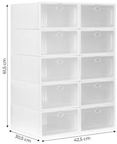 Modulárny organizér do skrinky na topánky - plastový