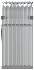 Držiak na polená strieborný 120x45x100 cm pozinkovaná oceľ