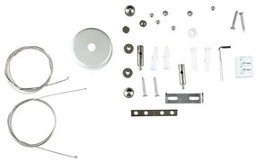 LED Luster na lanku SAMSUNG CHIP LED/40W/230V 6400K čierna