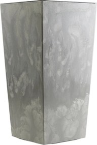 PLASTOVÝ KVETINÁČ PORTO 75X39,5X39,5 CM IMITÁCIA BETÓNU SIVÁ
