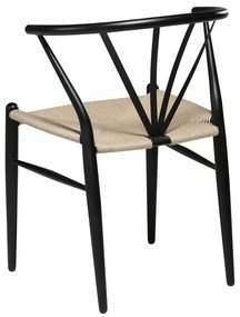 Čierna jedálenská stolička DAN–FORM Denmark Delta