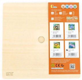 Drevené puzzle pre najmenších Viga 9 ks hrošík